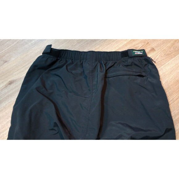 Vintage LL Bean Pants Womens XL Black Windbreaker Nylon Full Zip Extra Large - Picture 10 of 16